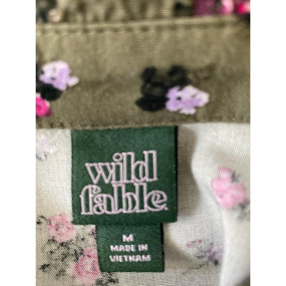 Wild Fable Green Western Style Button Up Floral To - Picture 5 of 5